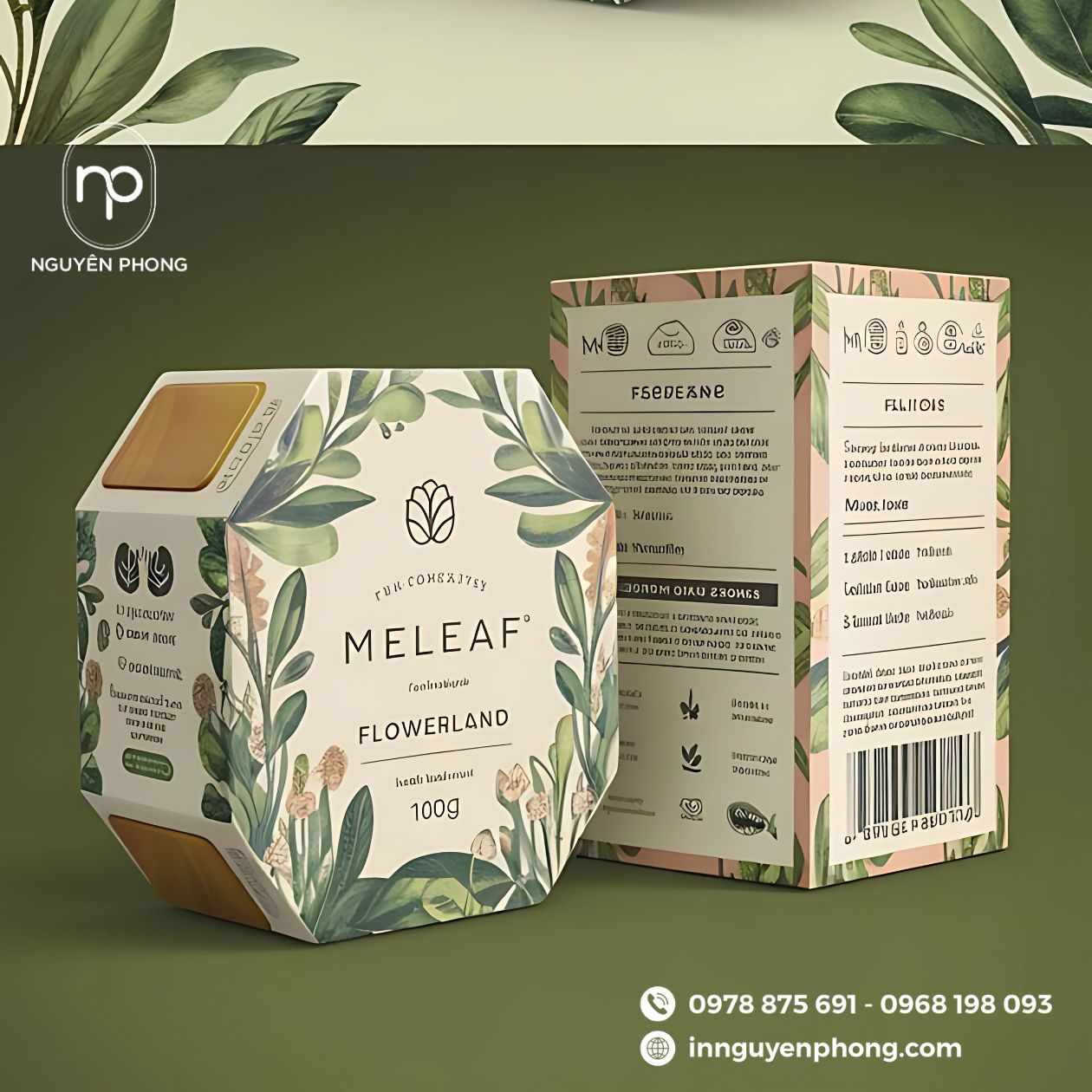 Mẫu logo in chè in thùng carton 